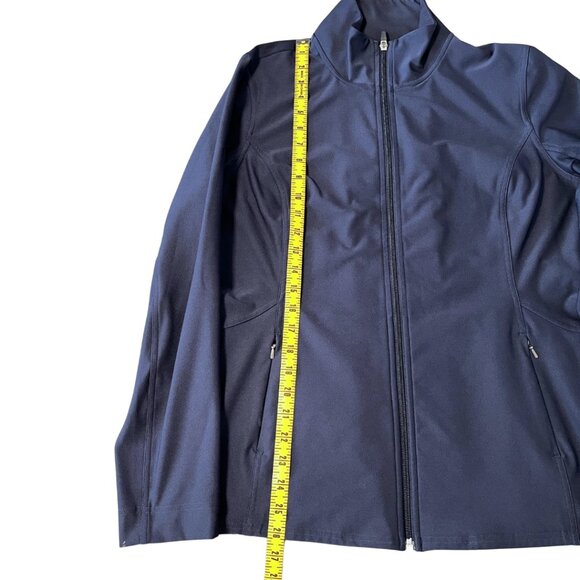 Lucy Tech Womens Activewear Full Zip Jacket L Blue Stretch Performance Running - Picture 12 of 12
